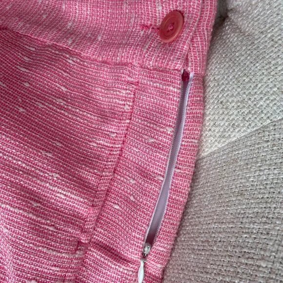 Lilly Pulitzer Sloane Shorts Sparkle Pink Swirly Boucle Tweed Size 00 Like New - Picture 14 of 15